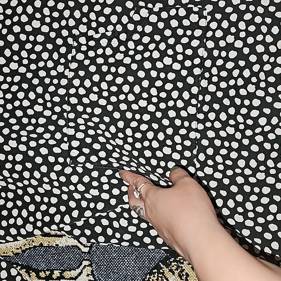 Hanna Andersson polka dot long-line sweater hoodie pouch-pocket cotton B31 - Picture 2 of 7